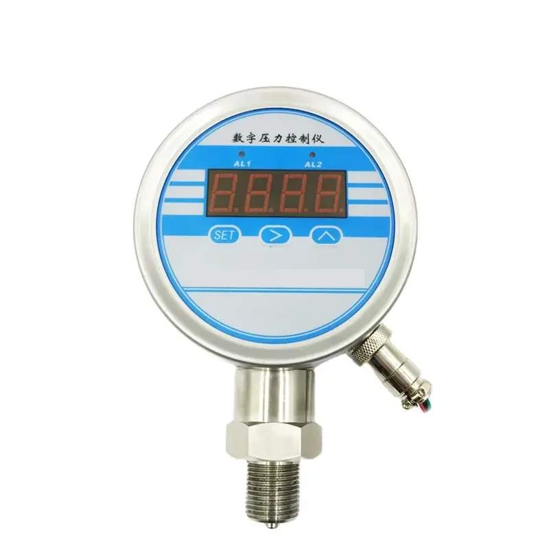 Best Selling Tirepressure Barometric Water Steam Manometer Hydraulic Digital Pressure Gauge With Electric Contact