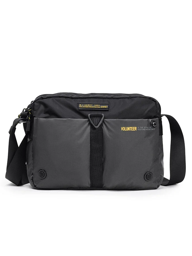 Bolsa de Ombro Voluntário para Homens 2023 Novo Multi-bolso de Viagem Casual Versátil Impermeável Grande Capacidade Crossbody Bags 1698-07