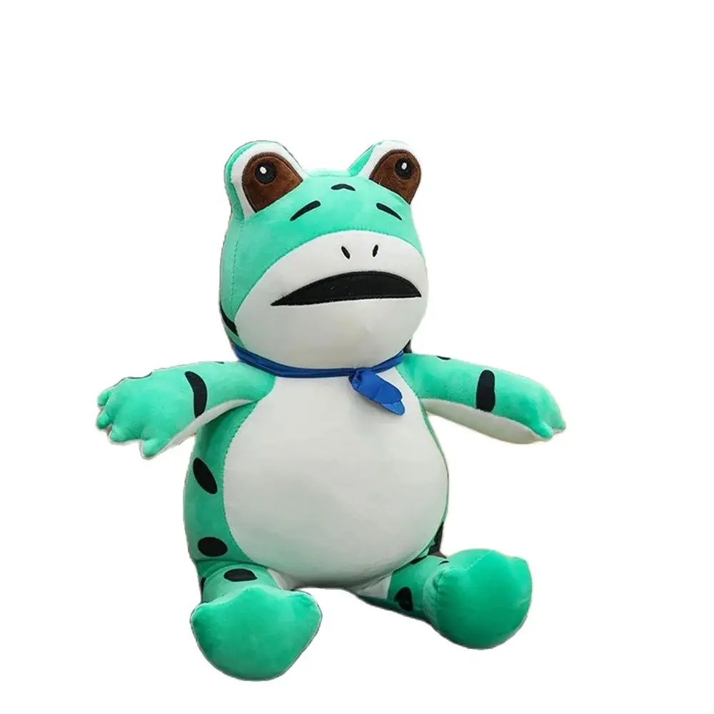 40CM Ugly Bullfrog Plush Toy Green Spot Big Mouth Green Frog Doll Festive Gifts For Children's Birthday Christmas Gifts