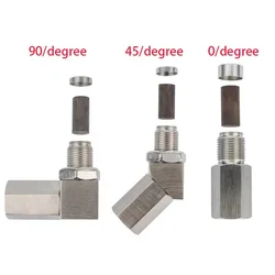 Exhaust Pipe Oxygen Sensor Extension, M18, 90 Degrees, 45 Degrees, Three-Way Catalytic Converter, Oxygen Sensor, Automobile Parts