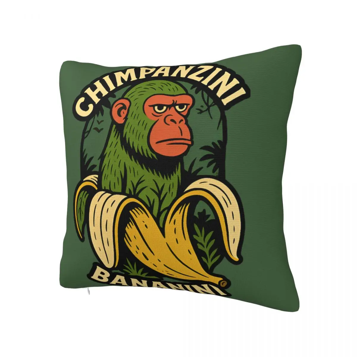 Pillow Cover Chimpanzee Banana Design Cushion Cover Novelty Pillow Case For Living Room Chair Pillowcases
