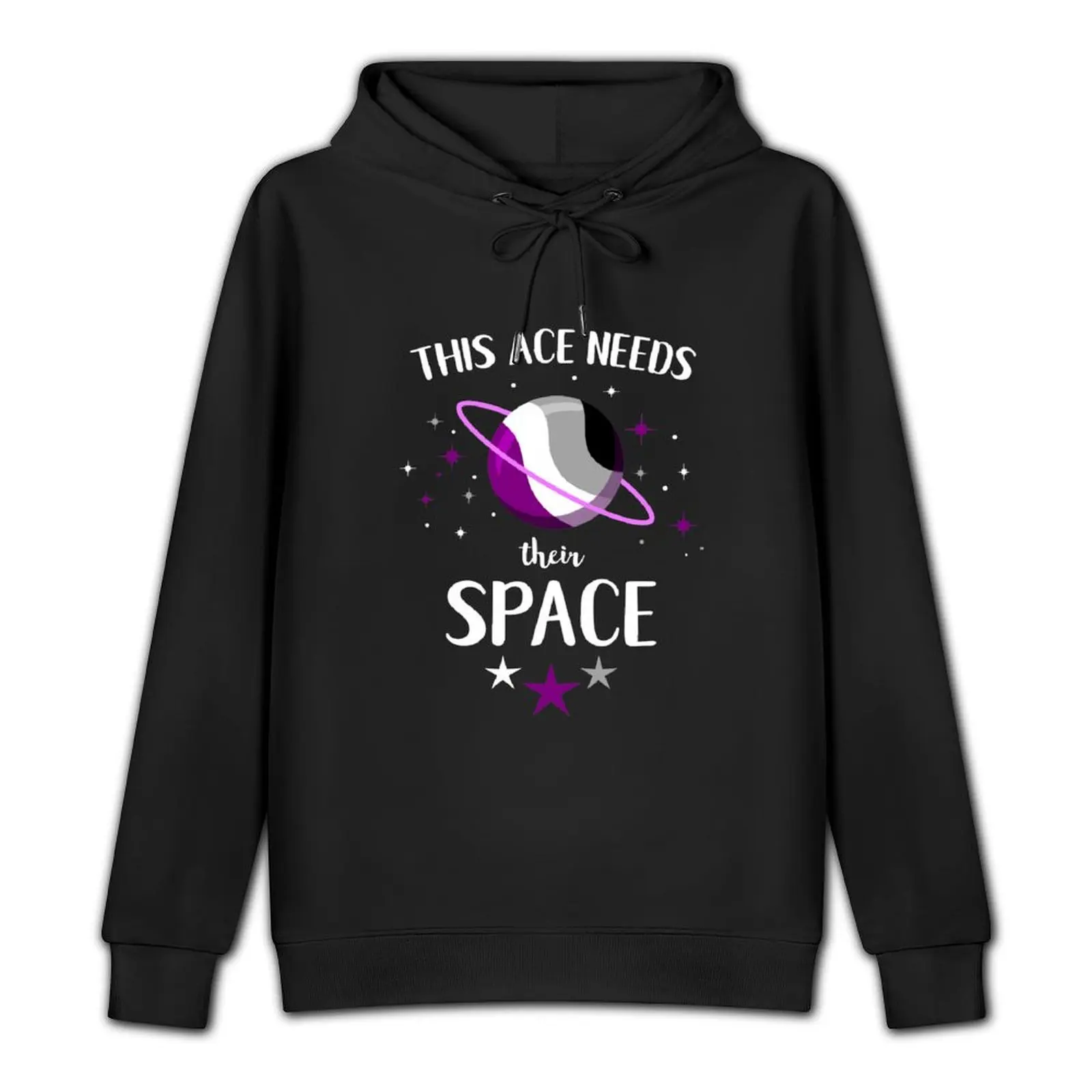 This Ace Needs Their Space For Aromantic Asexuals Pullover Hoodie mens clothes men's sweat-shirt men hoodie