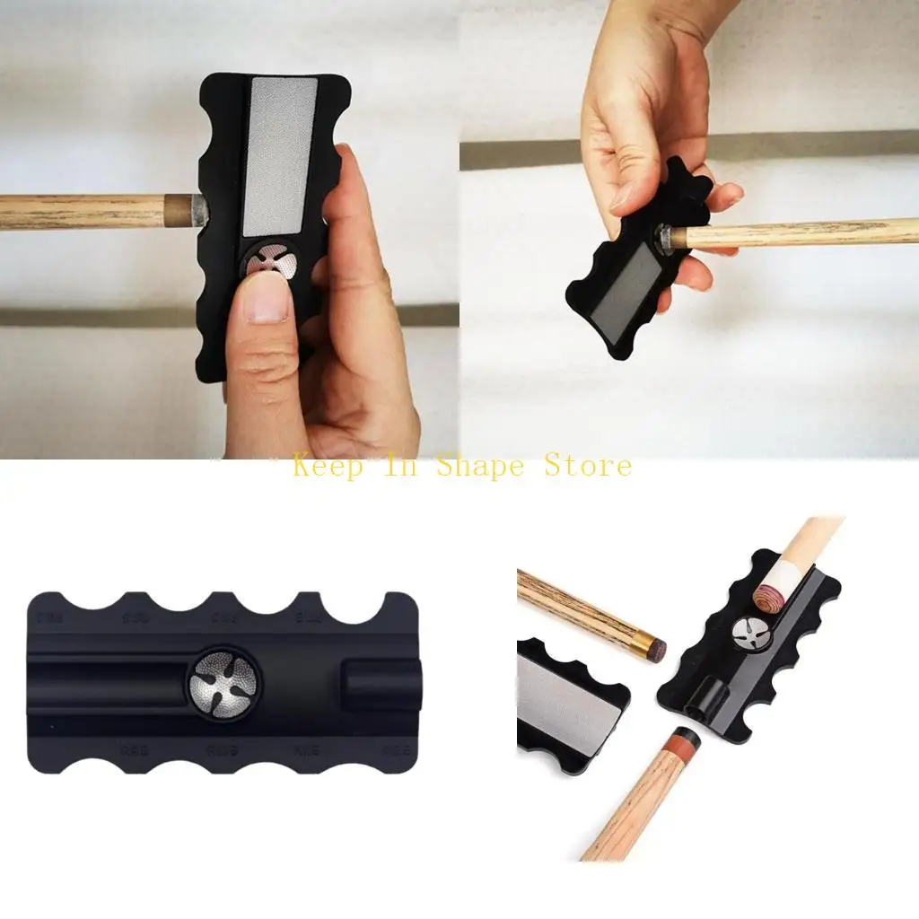 

U1JC Portable 5 in 1 Cue Tip Shaper Pool Tip Shaper Snooker Billiards Device Multi-functional Cue Tip Repair Tool