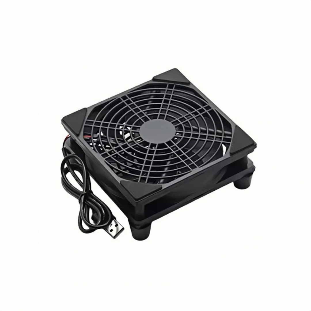 CX FUTRUE USB Interface Cooling Fan, 5V, 120MM ABS、 Laptop/Computer/Mobile Phone/Router Can Be Used, With A Speed Of 1400.