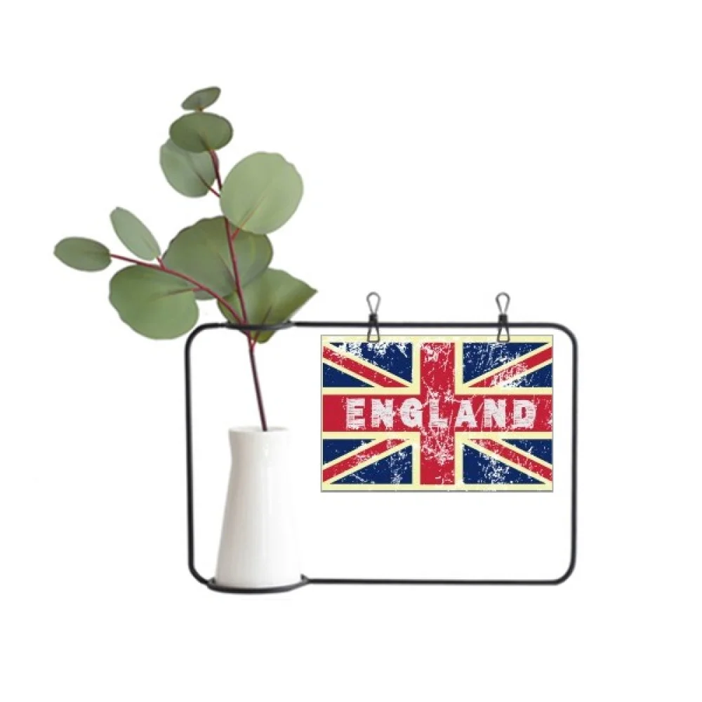 UK the Union Jack Flag Mark Illustration Metal Picture Frame Cerac Vase Decor