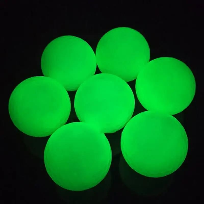 Golf Practice Balls Brighter Luminous Fluorescent Glowing Dark Golf Balls Night Light-up Glowing Balls Brighter