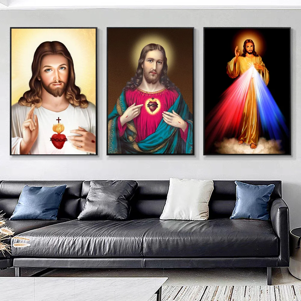 Sacred Heart of Jesus Canvas G - огляд і ціна Home Decor Wallpaper