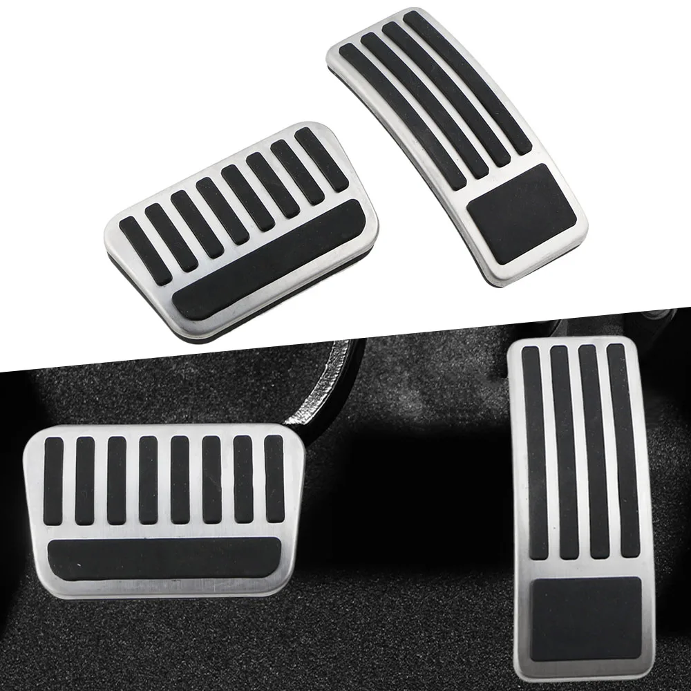 Car Brake Accelerator Pedal Covers Modified for BYD Atto 3 2022-2026 Stainless Steel Anti-slip Interior Pedal Pads Protector