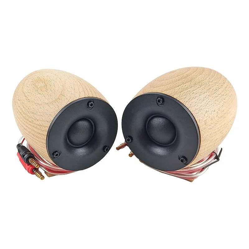 Top 1Pairs Wooden Super Tweeter Speaker 8OHM 20W Dome Neodymium Treble Silk Diaphragm Home Theater Tweeter Compensation 30KHZ