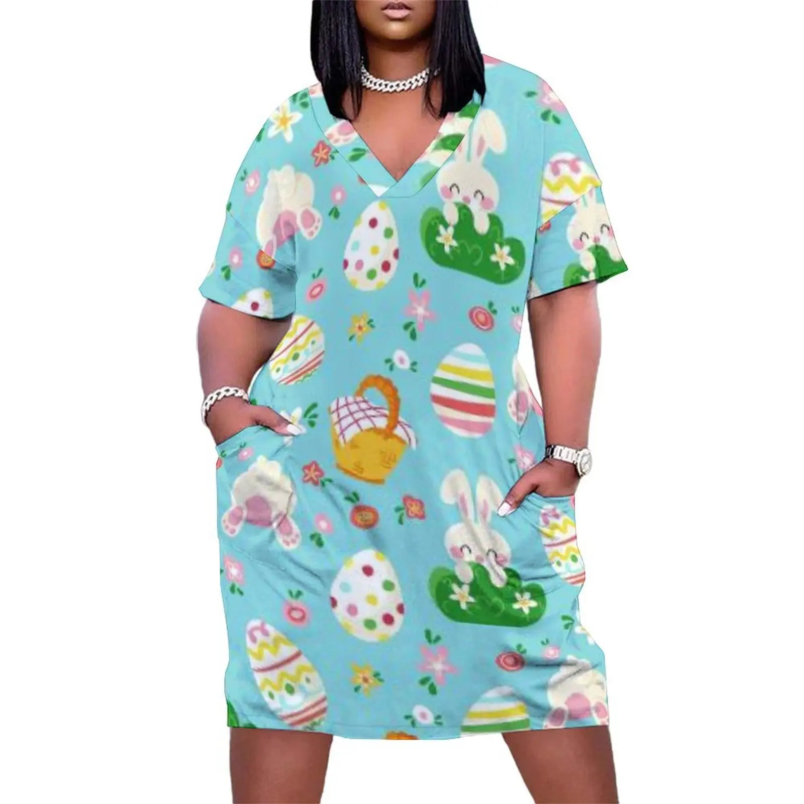 

Easter Bunny Bum Loose Pocket Dress Party dresses for women dress for women womans clothing