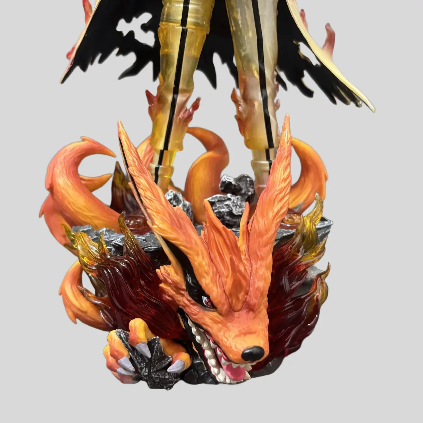 Estatua NARUTO de onda gigante de 31cm, Naruto Namikaze Minato GK, figuras de acción hechas a mano de Anime, decoración de caja de escritorio, regalo ornamental