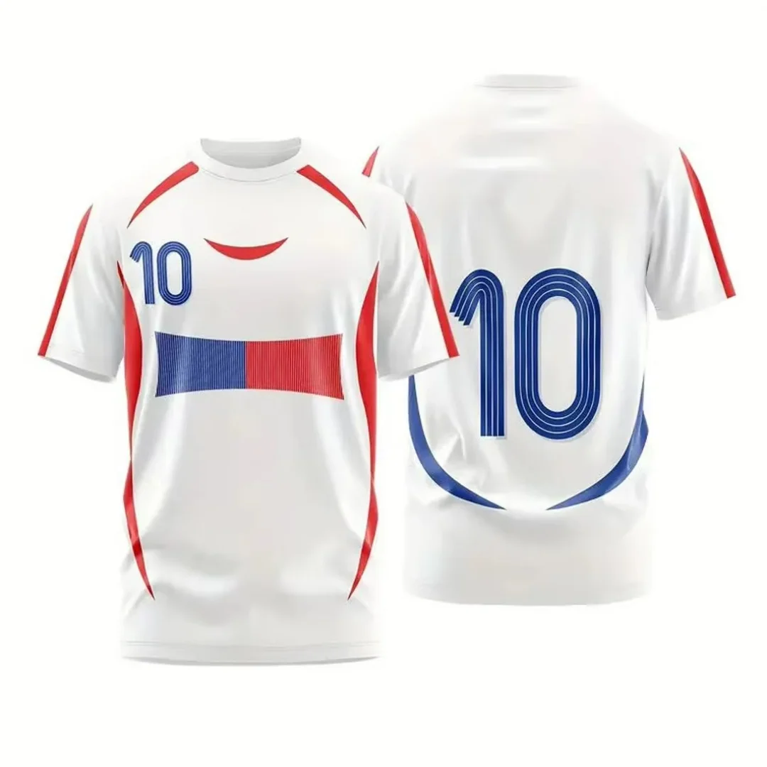 Outdoor-Sport-T-Shirt, Fußballtrikot, 3D-Druck, Sommer, Freizeit, schnell trocknend, Herren-T-Shirt, Kinderkleidung, T-Shirt, Y2k-Frau