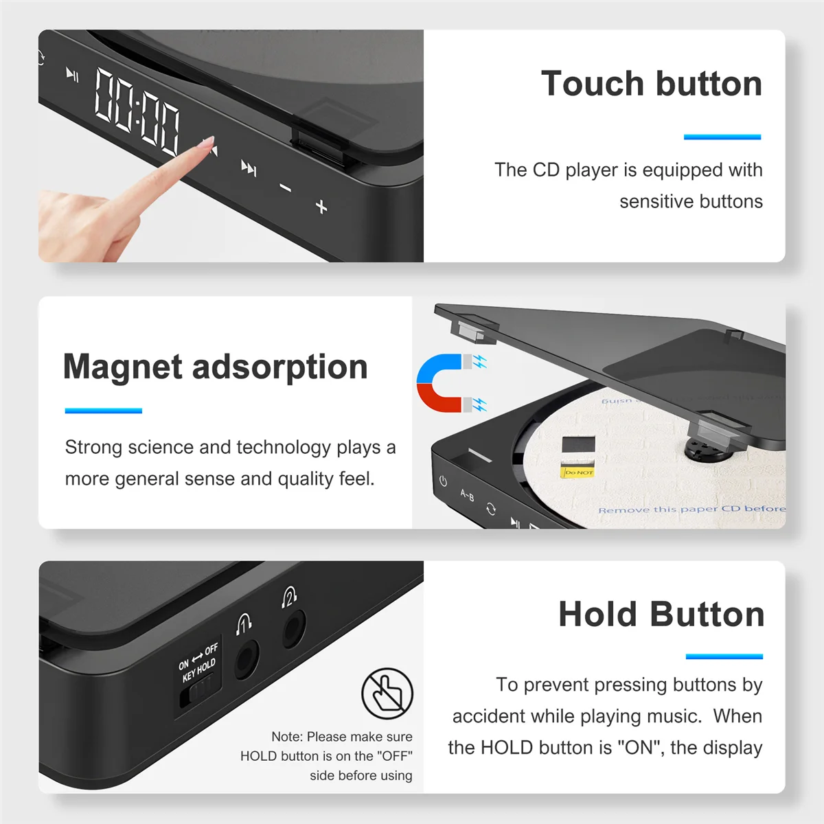 【ليفرايسون رابيد】مشغل أقراص مضغوطة