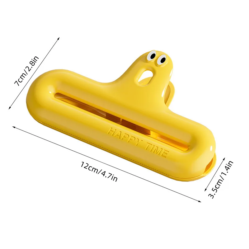1/4 cartoon sealing clip moisture-proof snack fixing clip household food storage bag sealing clip, essential for household use