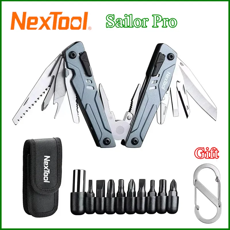 NexTool Sailor Pro 14 In 1 Multitool 접이식 펜치 휴대용 가위 오프너 스크루 드라이버 야외 캠핑 다기능 도구