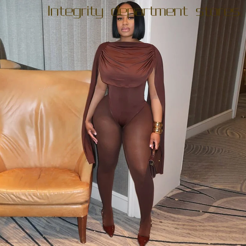 

Sexy Printed Svel Susp Dr Pure Color Tie Dye Slim Fit Jumpsuit Women's Faion mid Waist Long Pants Lycra Fabric