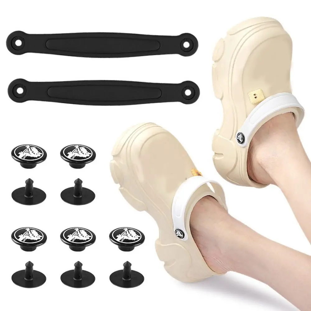 

Fashion EVA Beach Slippers Straps Adjustable DIY Hole Shoes Strap Sandals Straps Shoe Decoration