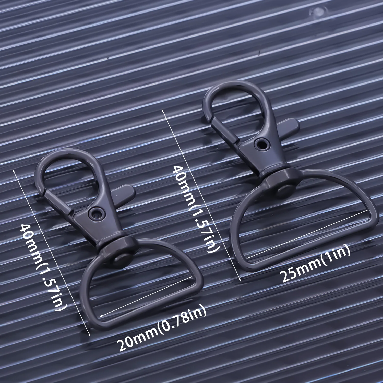 10PcsSwivel Clasp Hooks, Key Chain Clip Hooks, Lanyard Snap Hook for Keychain Making, Purse Hardware, Lanyard Making, DIY Craft