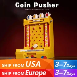 2093PCS New Creative Electric Coin Pushing Machine Building Blocks Puzzle Assembly Games Console Model DIYToys Christmas Gift