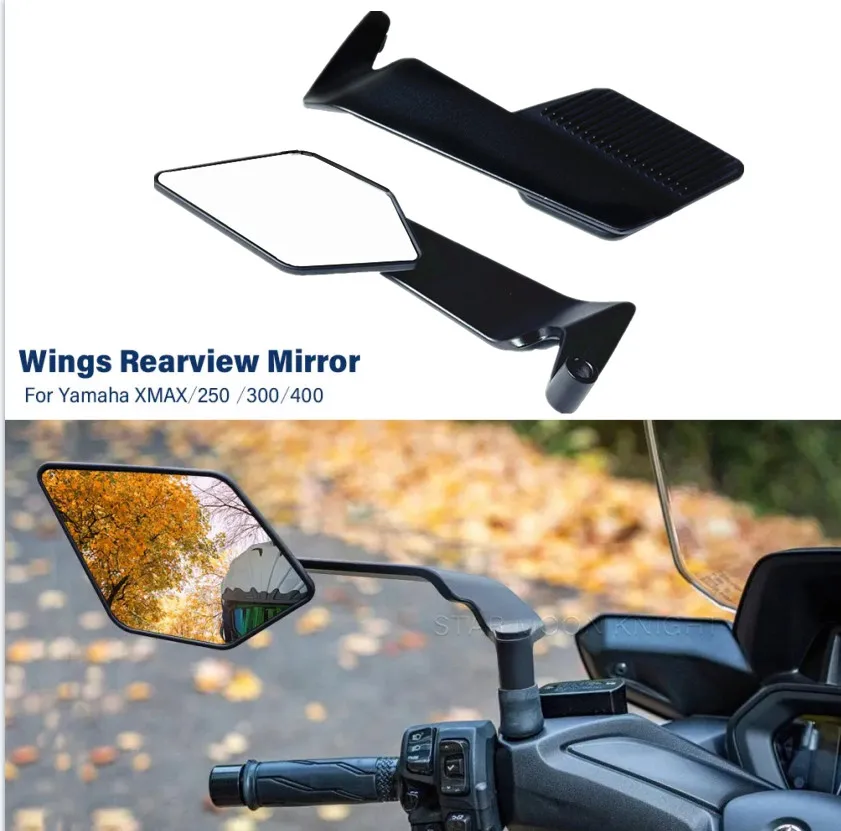 

N MAX Accessories Wing Rearview Mirror For Yamaha N-MAX NMAX 125 155 NMAX125 NMAX155 Foldable Stealth Winglets Side Mirror