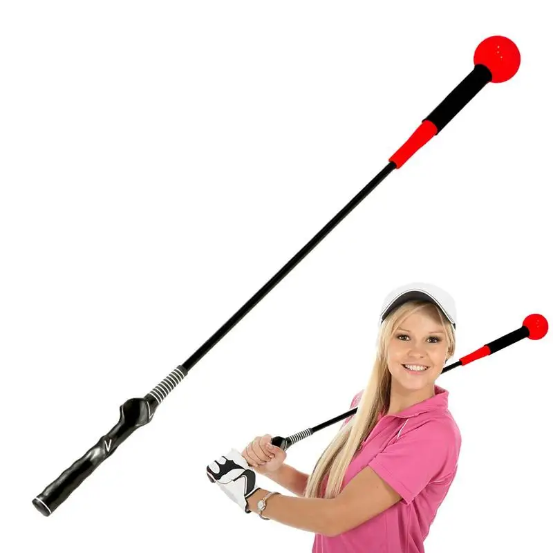 

Golf practice stick Portable Golf Grip Training Aid Practice Alignment Rods Warm up Stick Improves Balance Tempo Training Aid