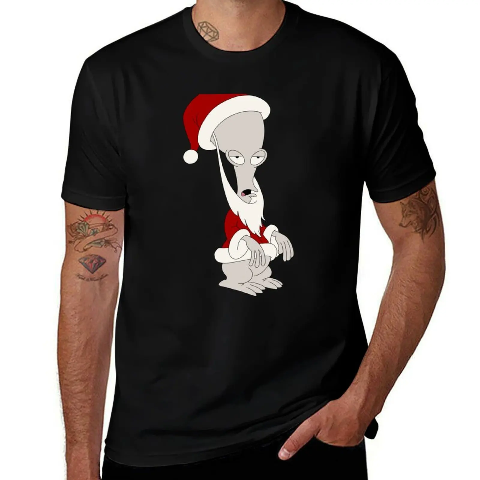 

Roger as Santa T-Shirt t shirt man designer t shirts for man pack white T-Shirt