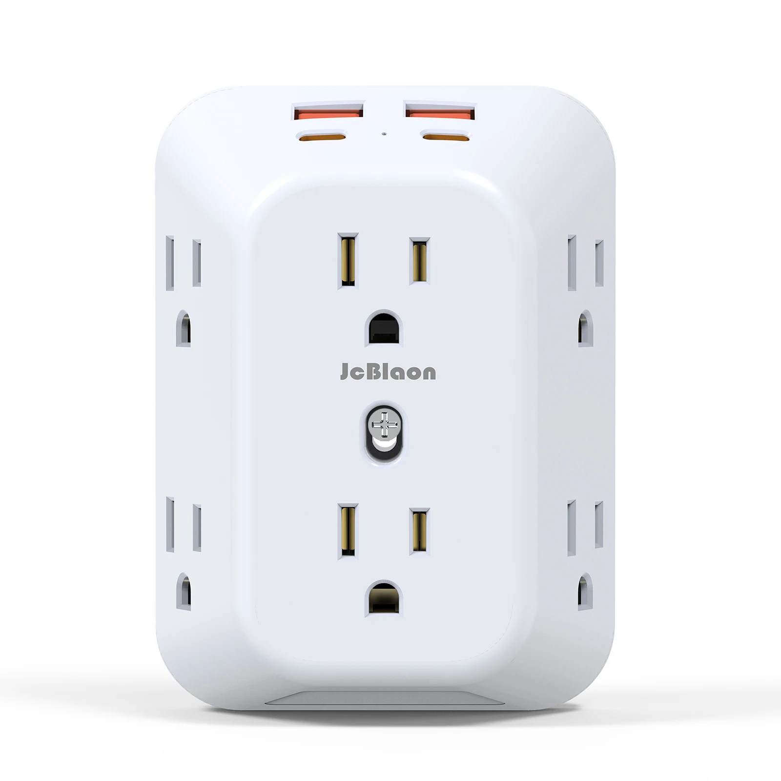 USB Wall Charger Surge Protector 6 Outlet Extender with 4 USB Charging Ports (2 USB C Outlet) , Wall...