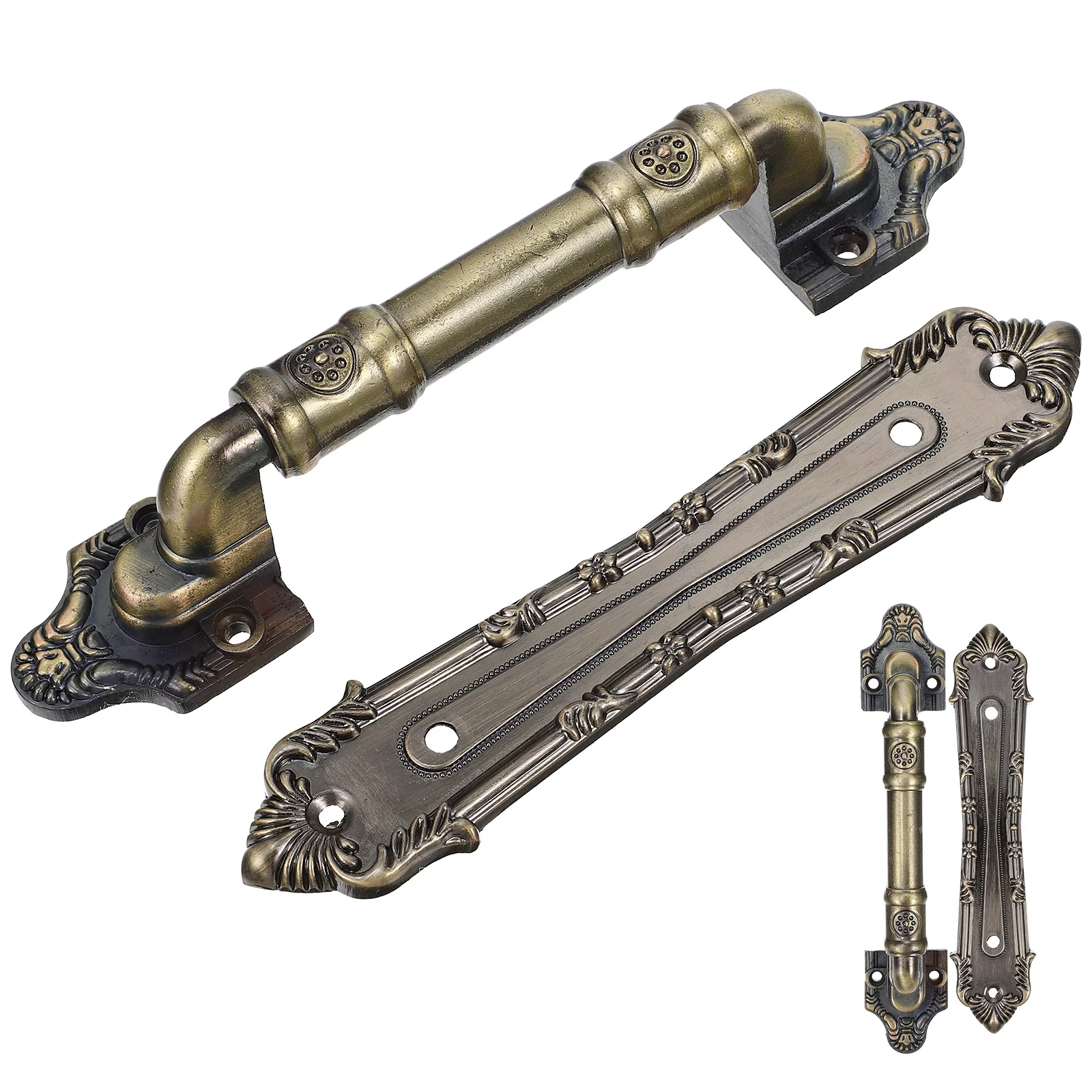 1 مجموعة سبائك انزلاق مقبض باب الحظيرة استبدال مقبض سحب معدني للبوابات الخشبية الأبواب الزجاجية المرآب سقيفة الباب الأجهزة