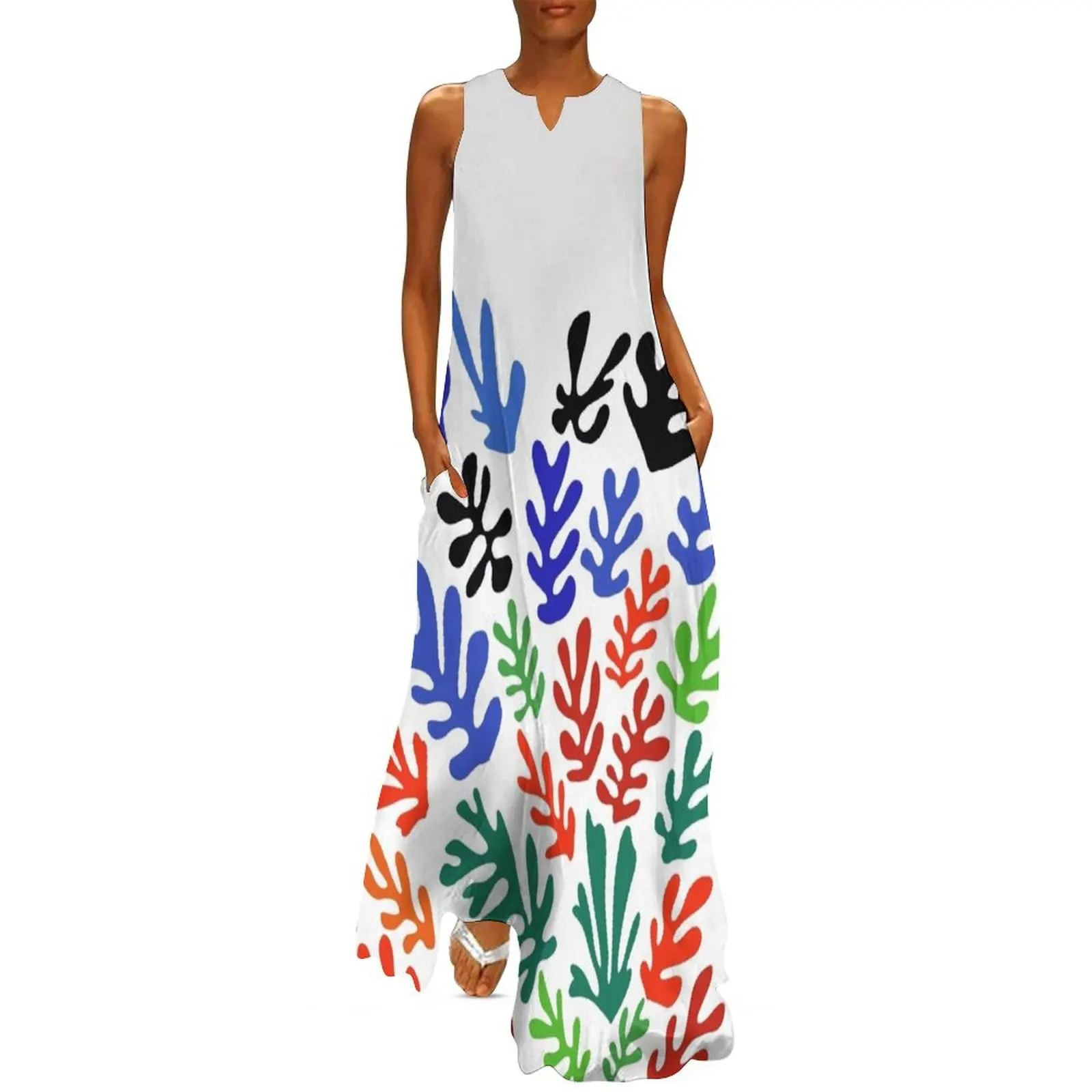 Matisse Floral Pattern #1 Long Dress Summer women's clothing women evening dress Dresses gala Dress