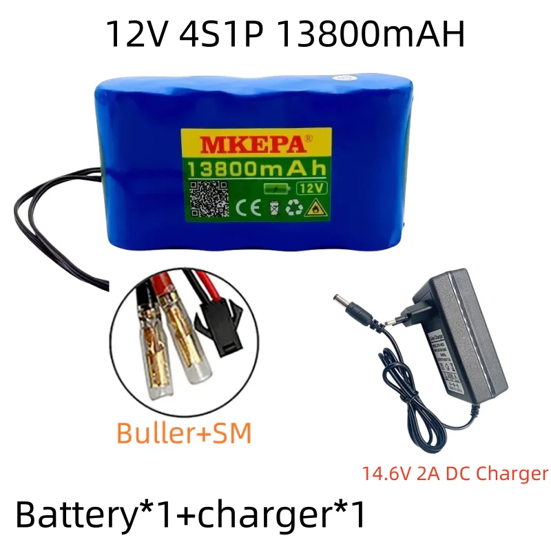 32700 Lifepo4 Battery Pack 4S1P 12.8V 1.38Ah with 4S 40A Balanced BMS for Electric Boat and Uninterrupted Power Supply 14.6v