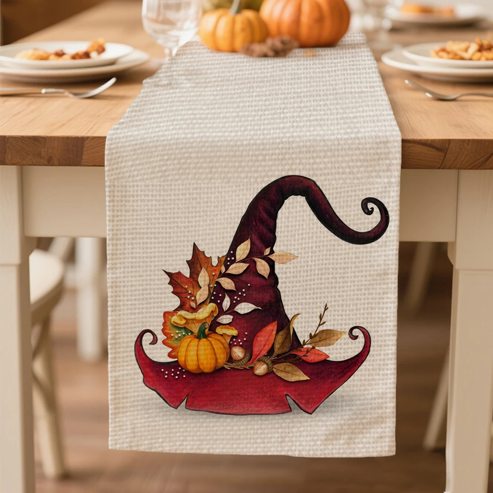 

Halloween table runners autumn Table decoration and accessories for Festival party Thanksgiving Day tablecloth