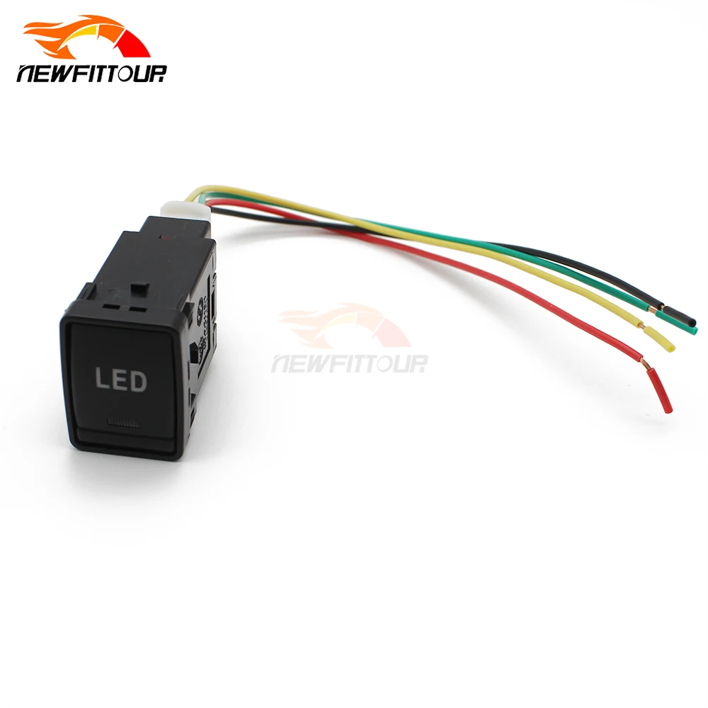 For Nissan X-Trail T32 2014 - 2020 Qashqai J11 2015 Car Interior LED Light Bar Switch On Off Push Button