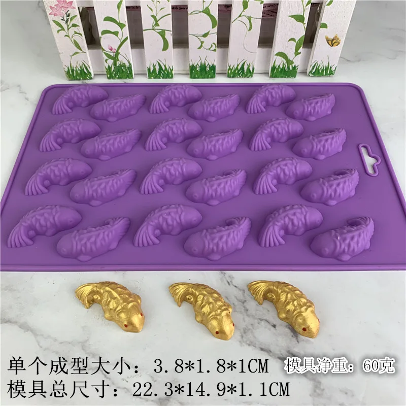 Goldfish Carp More Than Handmade Soap Mold Silicone Chocolate Mold DIY Cake Decoration Baking Mold