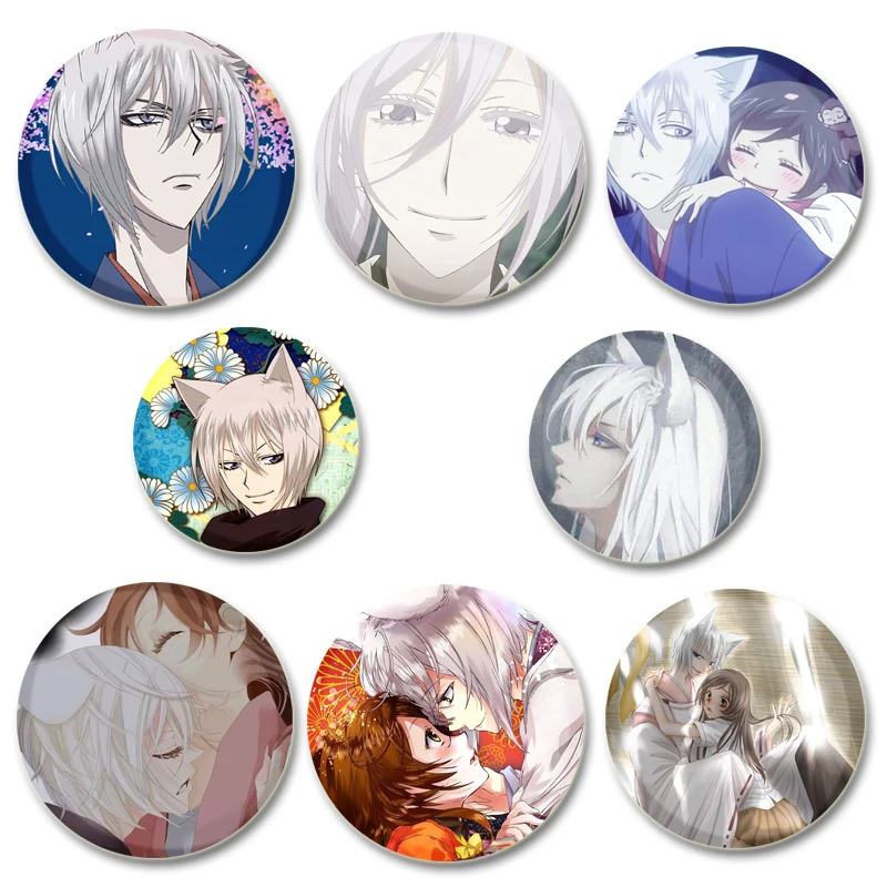 58mm Round Anime Kamisama Love Enamel Pins Cosplay Momozono Nanami Tomoe Handmade Brooch on Backpack Jewelry Accessories Gifts
