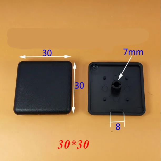 50pcs Plastic End Cap Cover Plate black for EU Aluminum Profile 2020/2040/3030/3060/4040 Endcap view 4