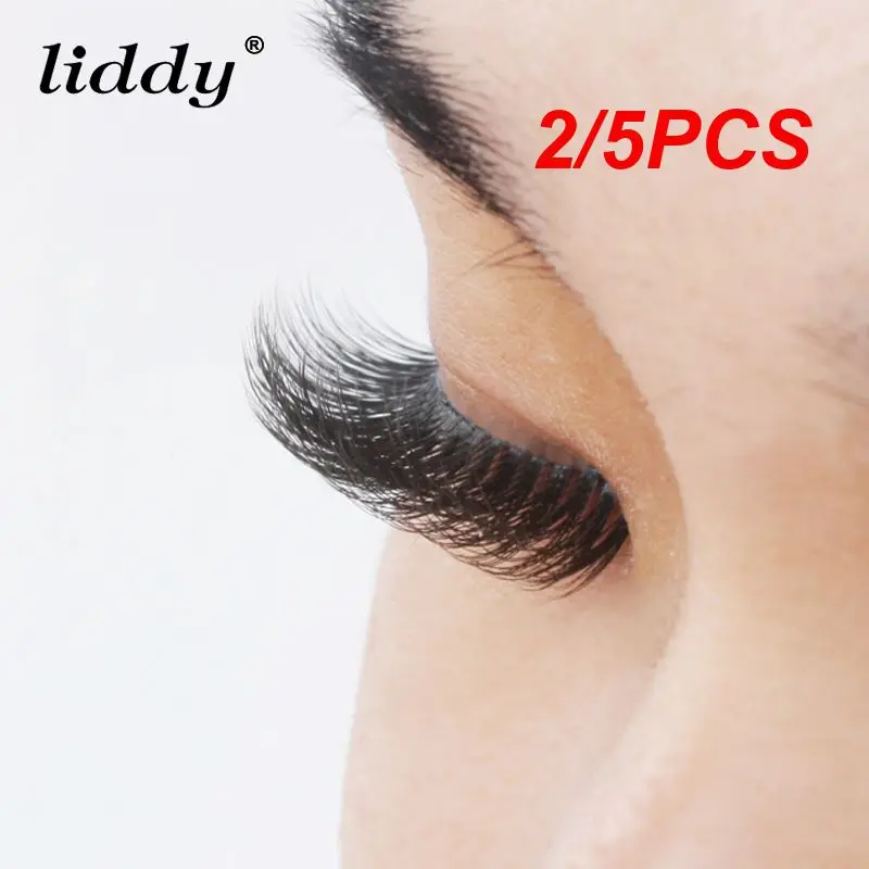 2/5PCS profession Reusable Self-Adhesive Natural Curly Eyelashes Self Adhesive Eye lashes Make up 3D False Eyelashes Extension