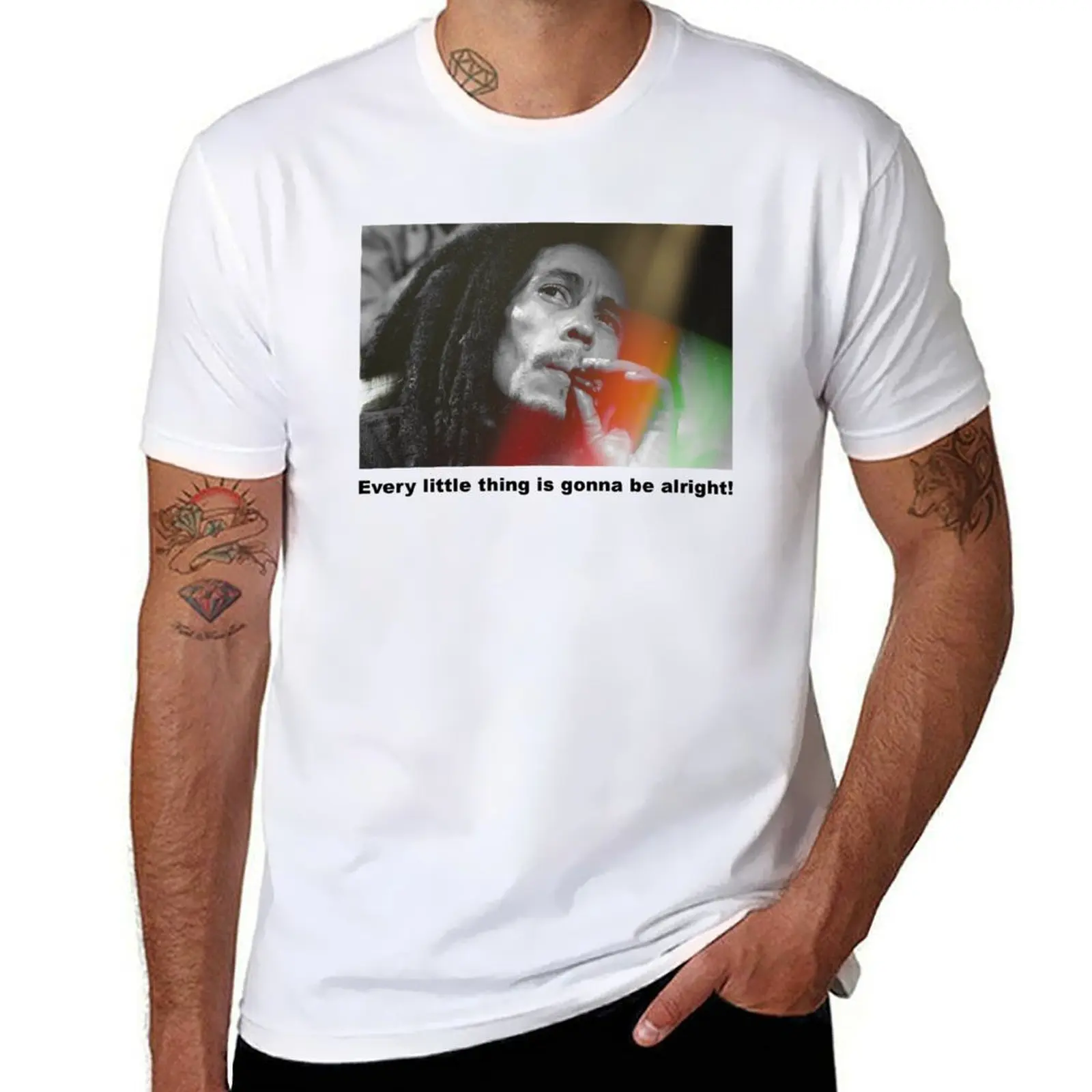 

Bob Marley T-Shirt t shirt personalised anime t shirts for man cotton tshirt 100% T-shirt