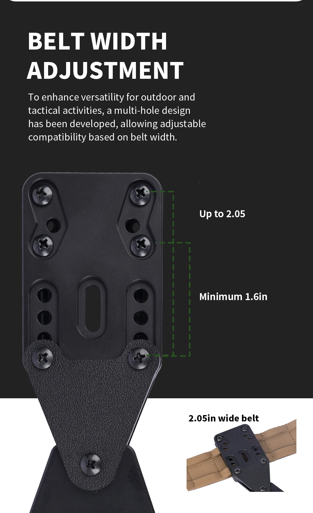 Taktischer 90-Grad-Metall-Moduladapter für Pistolenholster für QLS-Plattformholster, Beinband, Jagd, Airsoft, Schnellzieh-System – Detail 7