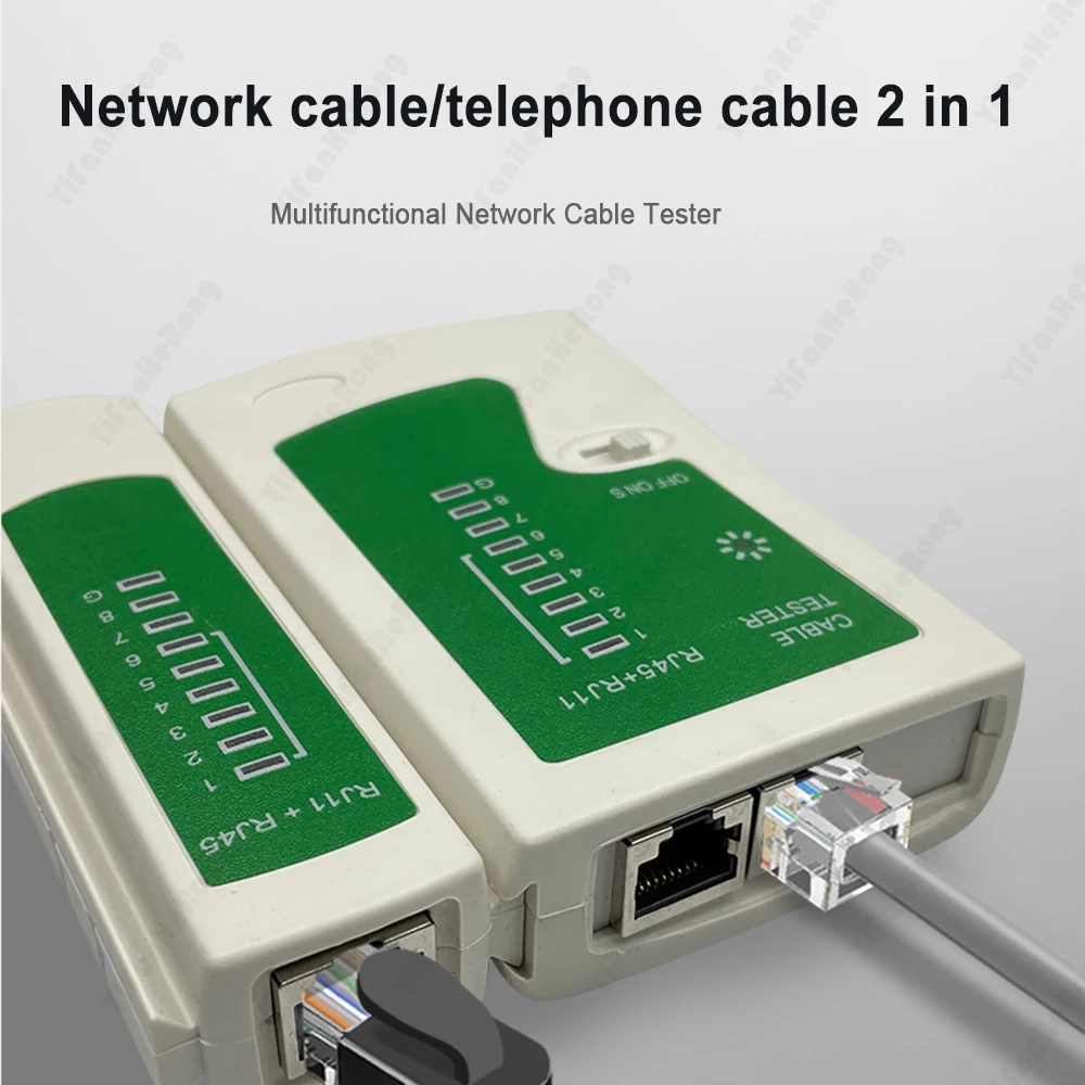 Tester kabli sieciowych przenośne RJ11 RJ45 CAT5 CAT6 UTP testowanie sieciowej linii telefonicznej detektor