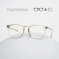 Toketorism TR90 Reading Glasses For Men Transparent Women's Eyeglasses Optical Lenses With Recipe