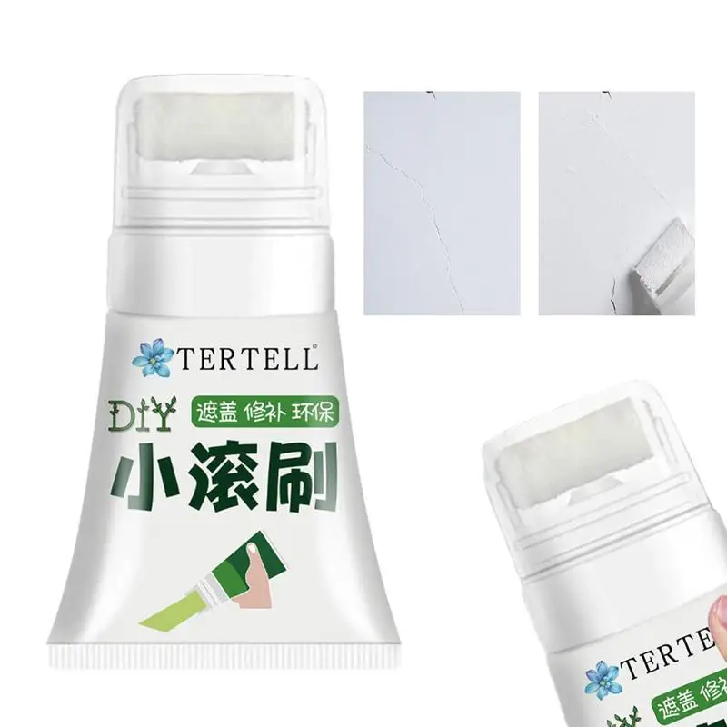 Pâte de réparation murale auto-construite, rouleau à peinture, petite brosse roulante, pâte de remplissage murale, outil de mastic blanc, artefact