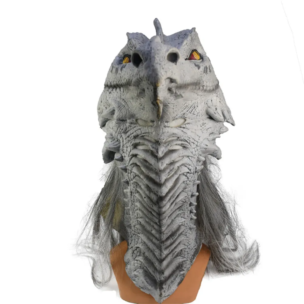 Morris Costumes Ancient Dragon Premiere Mask Halloween Party Cosplay Prop Dinosaur Mask