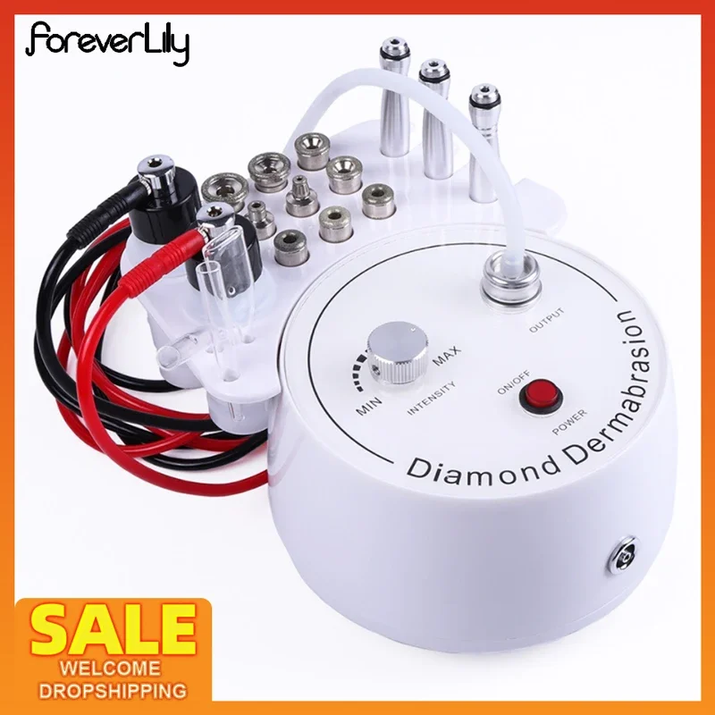 Máquina de microdermoabrasión de diamante 3 en 1, máquina de belleza para exfoliación por pulverización de agua, eliminación de arrugas,