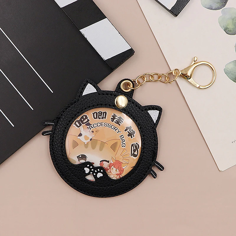 New Cat Shape Ita Bag Pins Badge Protector Case For 58mm Anime Badges Decoration Bag Accessories Pin Case Birthday Gift