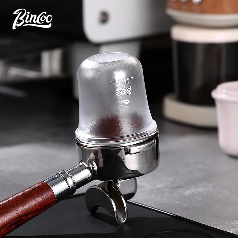 

Bincoo Coffee Powder Cup Quantitative Cup 51/58mm Concentrated Coffee Powder Receiver Container Ingredient Cup Feeder
