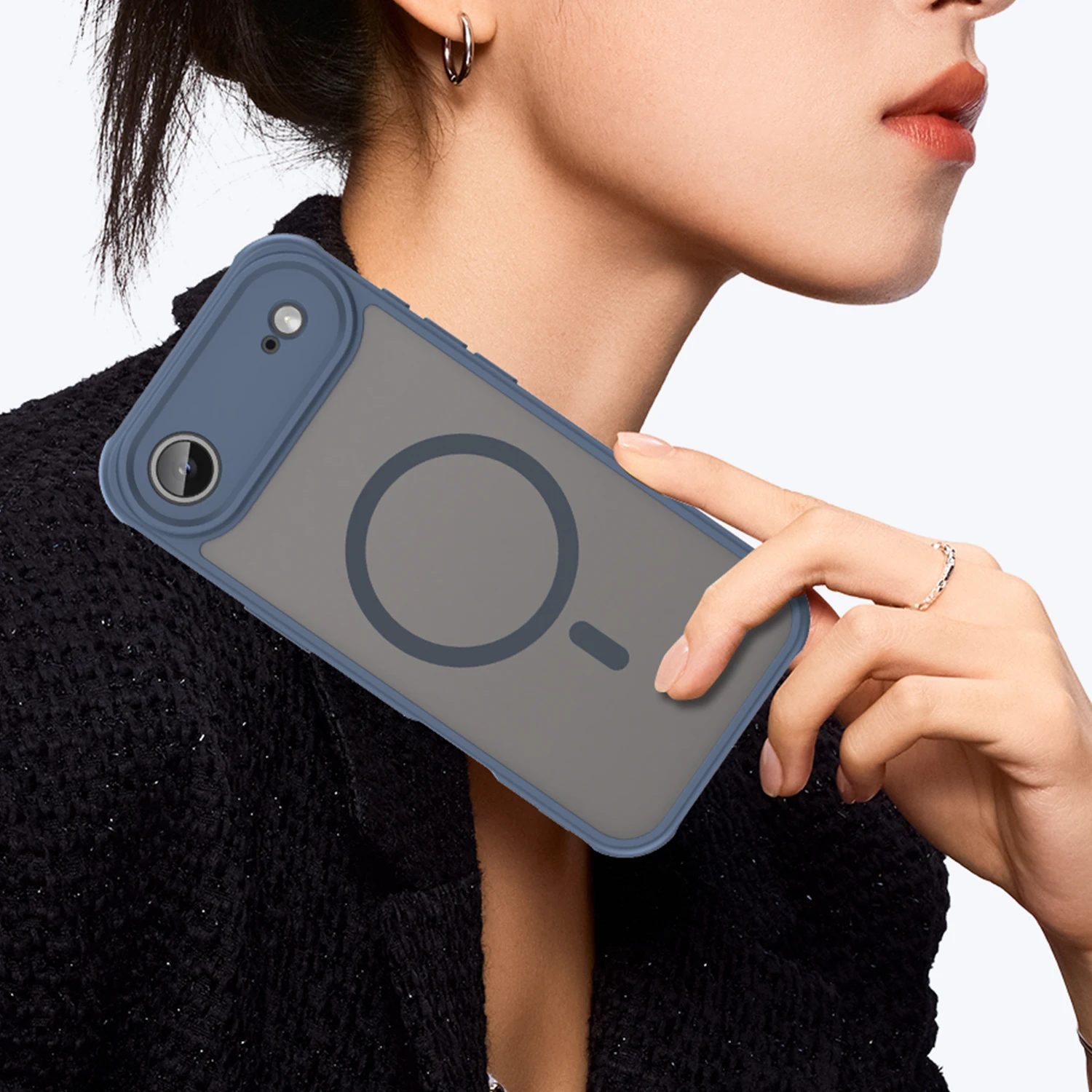 Für iPhone 17 Air Matte Hülle, Kompatibel mit MagSafe Stoßfester Schutz Transparente Abdeckung Für iPhone 17 2025 – Detail 3