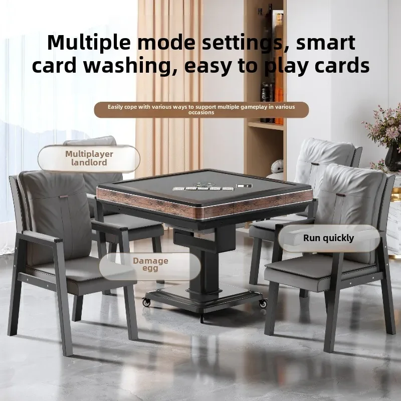 LYN egg special automatic card dealing machine dining table dual-purpose chess and card room special