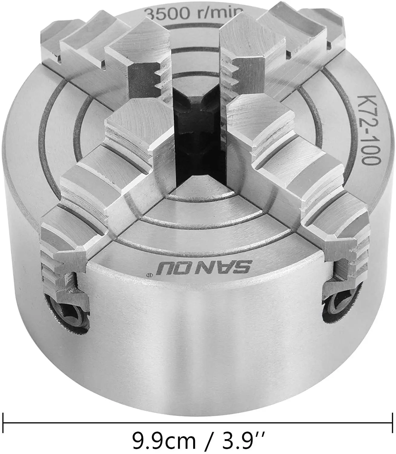 K72-100mm Four 4 Jaw independent Chuck CNC Machine tool Lathe Manual chuck