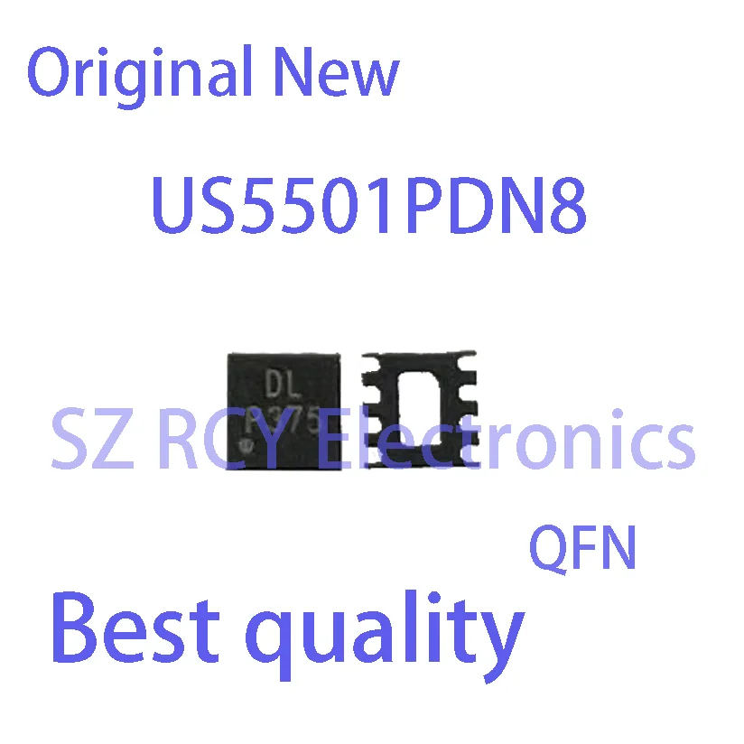 (5 PCS)NEW US5501PDN8 US5501 DL Dual Operational Amplifiers With Rail-to-Rail Outputs QFN IC Chip electronic