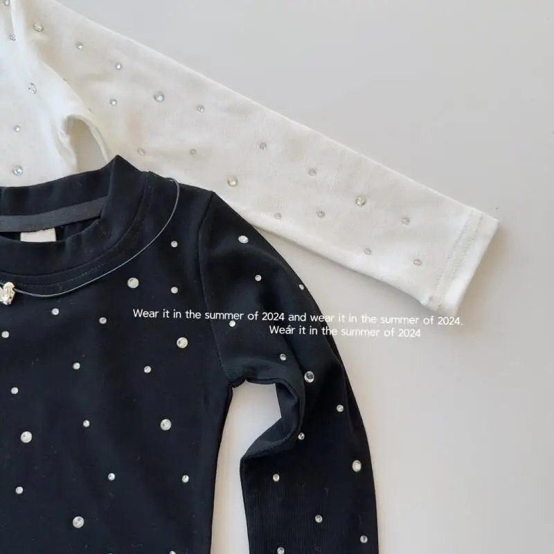 

Girls' Spring New Foreign Style Long Sleeve T-Shirt Kids Cotton Soft Bottoming Shirt Toddler Casual Versatile Children's Top Tee